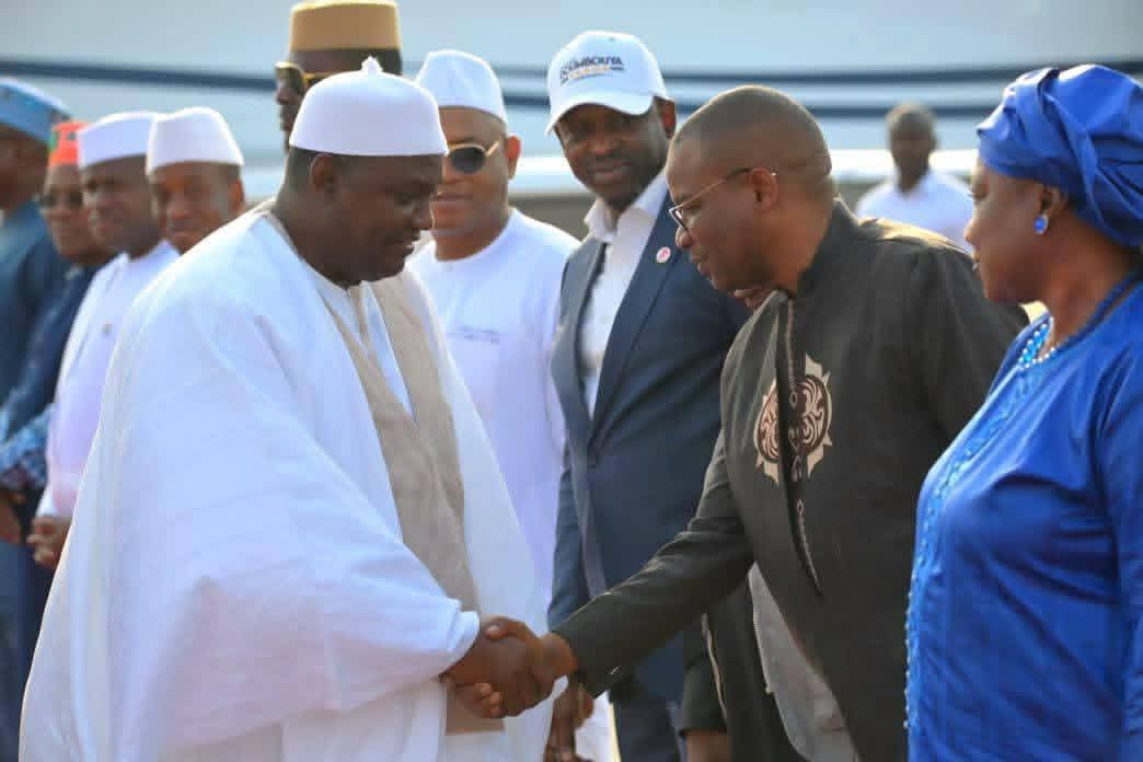 BARROW JOINS AFRICAN LEADERS FOR GUINEA'S TRANSITION TO CIVILIAN RULE 