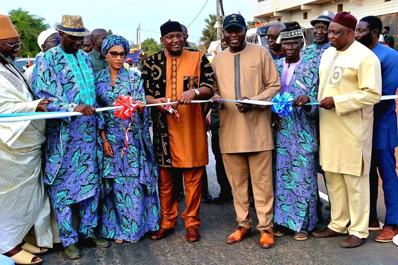 PRESIDENT BARROW COMMISSIONS 12KM BRUFUT-MADIANA ROAD, ENDING DECADES OF ISOLATION IN KOMBO SOUTH